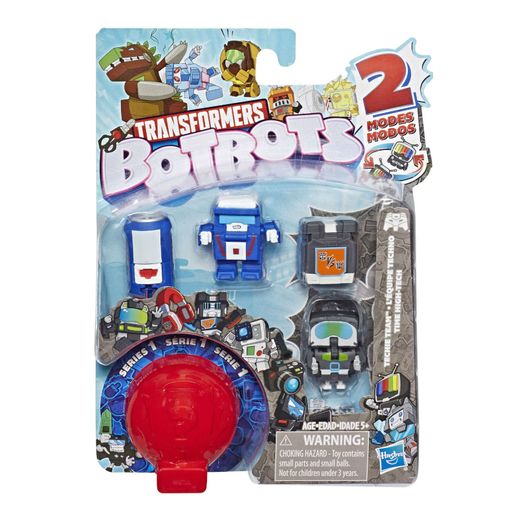 Transformers BotBots Série 1 Time High-Tech - Kit com 5 Brinquedos 2 em 1 Surpresa - Hasbro