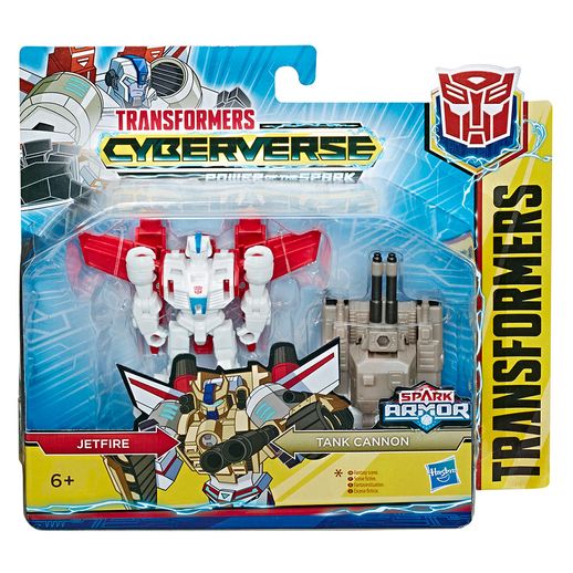 Transformers Cyberverse Spark Jtfire e Tank Cannon - Hasbro