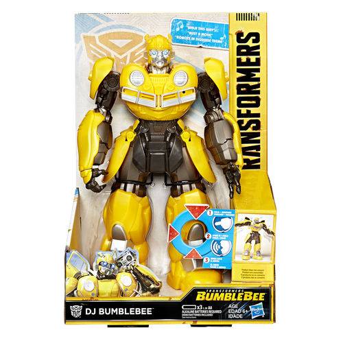 Transformers Filme Bumblebee DJ Boneco Eletrônico Hasbro