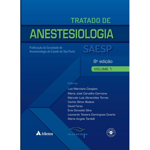 Tratado de Anestesiologia Saesp - 2 Volumes - Atheneu