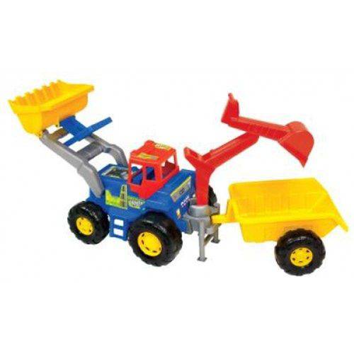 Trator Super Truck Infantil com Caçamba Móvel 5012 - Magic Toys