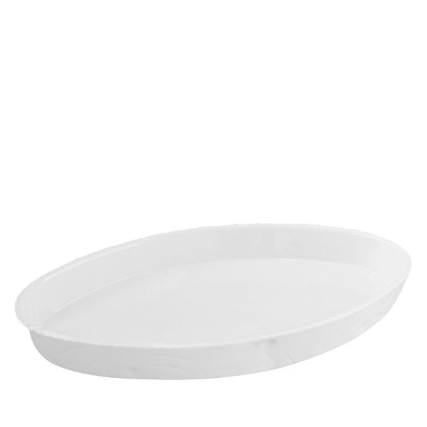 Travessa Oval Verbano Gourmet Branco Porcelana 38X23CM - 29774