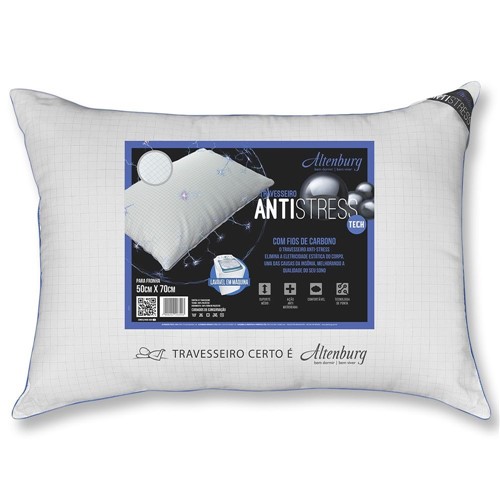 Travesseiro Altenburg Antistress Branco 0.50X0.70