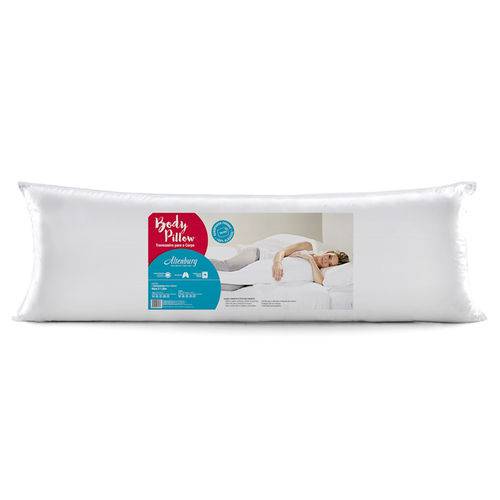 Travesseiro Altenburg Body Pillow Microfibra C/fronha Branco