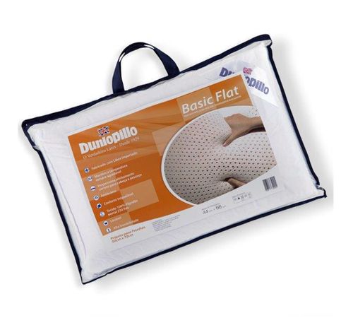 Travesseiro Basic Flat Látex Dunlopillo 50x70