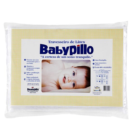 Travesseiro Copespuma Babypillo Látex para Bebês 25X35 Cm