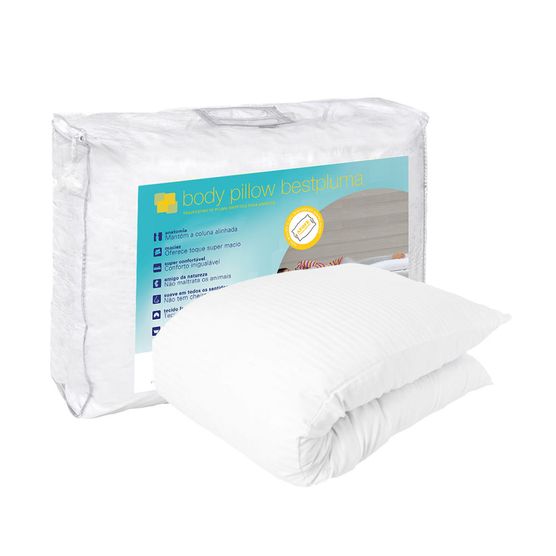 Travesseiro de Corpo Body Pillow Bestpluma 45 X 150 Cm Theva