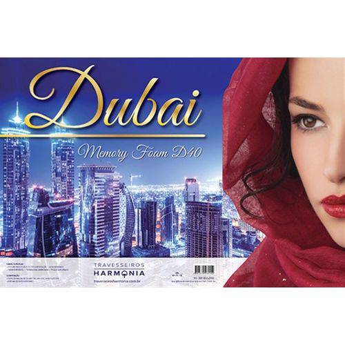 Travesseiro Dubai Memory Foam D40 Médio - Harmonia