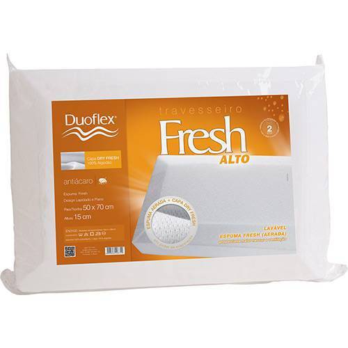 Travesseiro Duoflex Fresh Alto- En3100 (Espuma) Travesseiro - 50x70