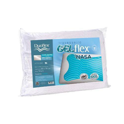Travesseiro Duoflex Gelflex Nasa 50x70cm 14cm