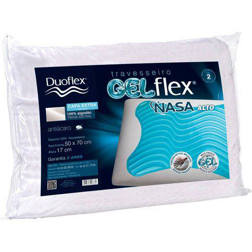 Travesseiro Duoflex Gelflex Nasa 50x70cm