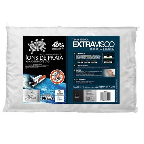 Travesseiro Extravisco Íons de Prata para Fronhas 50x70 - Fibrasca
