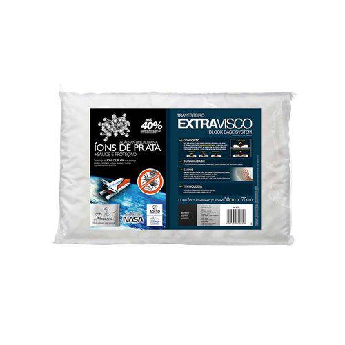 Travesseiro Fibrasca Extravisco C/ Íons de Prata Block Base System - P/ Fronha 50x70