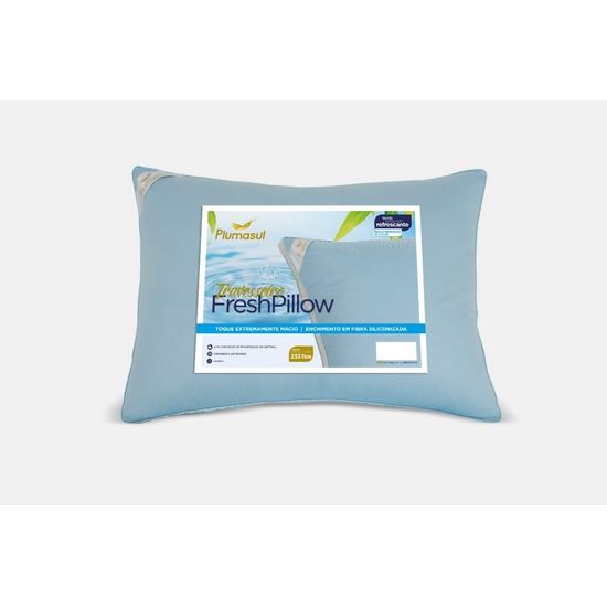 Travesseiro Fresh Pillow 50x70 Azul e Branco