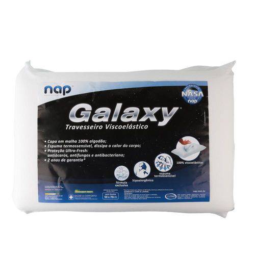 Travesseiro Galaxy 63x42cm Branco - Nap