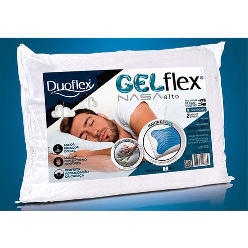 Travesseiro GELFlex NASA Alto 50 X 70cm - Duoflex
