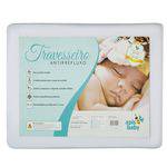 Travesseiro Infantil para Bebê Antirefluxo Grande Branco 0 a 6 Meses- Apis Baby