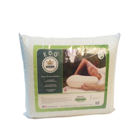 Travesseiro Látex de Poliuretano Antialérgico Eco Cestari 1 Peça