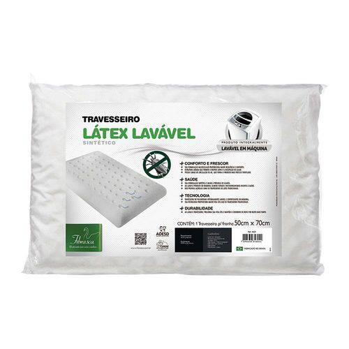 Travesseiro Látex Lavável 50x70cm - Fibrasca