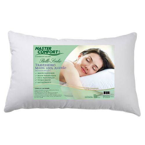 Travesseiro Malha 100% Algodão Bello Sonho - Master Comfort - Branco