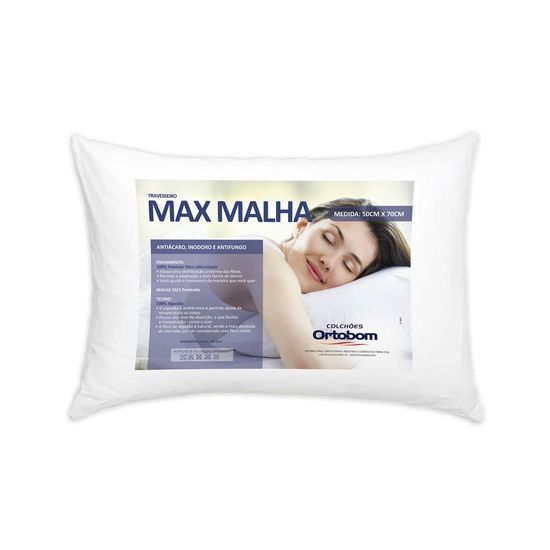 Travesseiro Max Malha Branco