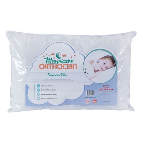 Travesseiro Meu Primeiro Orthocrin Fibra INFANTIL (40x60x10)