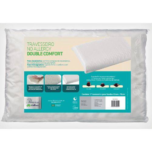 Travesseiro no Allergy Double Comfort Pe (50x70x12cm) - Fibrasca - Cód: Wc2052