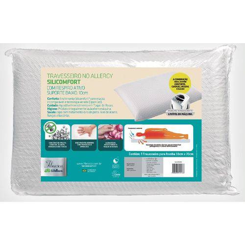 Travesseiro no Allergy Silicomfort Alto (50x70x15cm) - Fibrasca - Cód: Wc2047