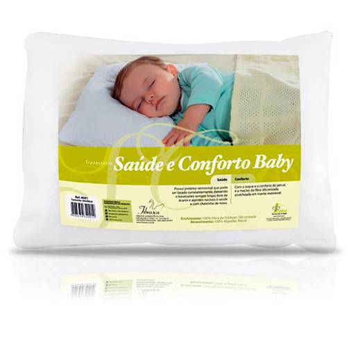 Travesseiro Saúde e Conforto Baby 30x40cm - Fibrasca