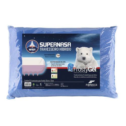 Travesseiro Supernasa Frostygel 50x70 4305 - Fibrasca