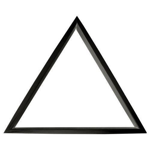 Triângulo de Sinuca Bilhar Laqueado Preto para Bolas Numeradas 54 Mm