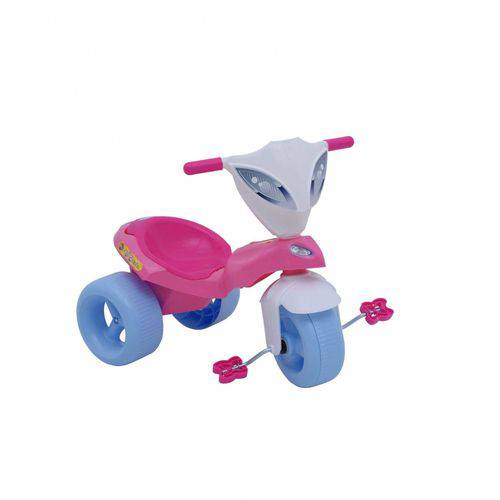 Triciclo Infantil com Baú Xalingo Brinquedos Rosa