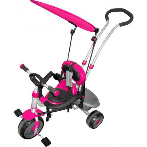 Triciclo Infantil com Capota Super Treck 9010 Rosa - Belfix