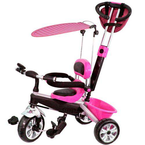Triciclo Infantil com Capota Super Treck Premium 9003 Rosa - Belfix
