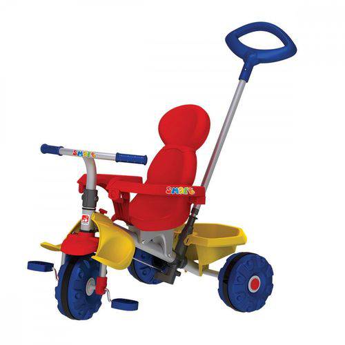 Triciclo Infantil com Empurrador Bandeirante Smart Trike 265