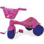 Triciclo Infantil Fofete com Cestinha e Pedal Rosa Xalingo