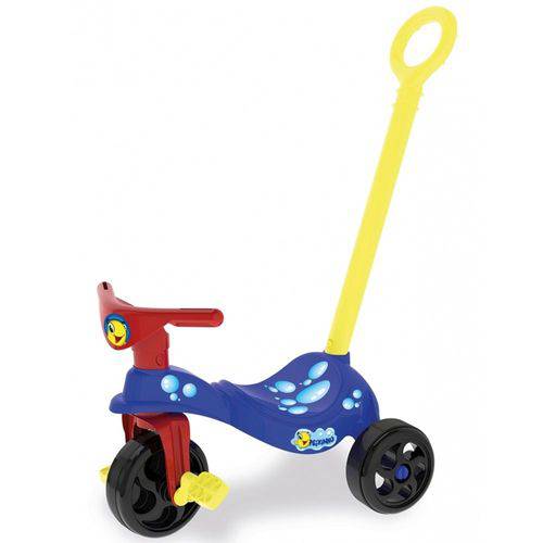 Triciclo Infantil Peixinho com Empurrador 7495 - Xalingo