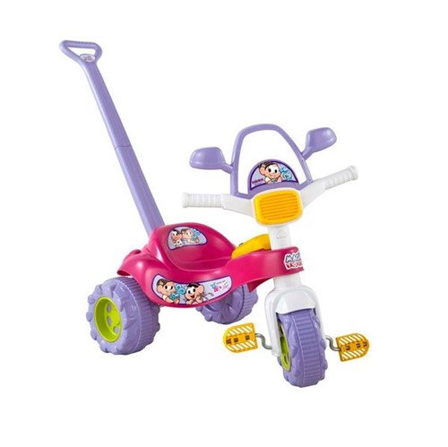 Triciclo Infantil Tico Tico Turma da Mônica com Som Rosa Magic Toys
