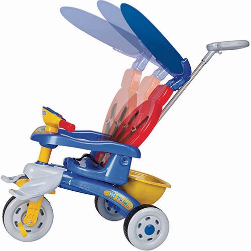 Triciclo Magic Toys Fit Trike Azul 3 Posições