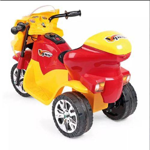 Triciclo Moto Elétrica Viper Vermelha Xplast Ref 251