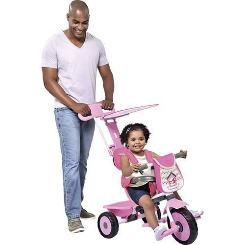 Triciclo Passeio Soft Brinquedos Bandeirante Rosa