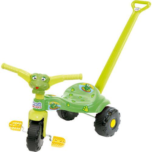 Triciclo Tico-Tico Sapo Cururu com Haste 2550 - Magic Toys