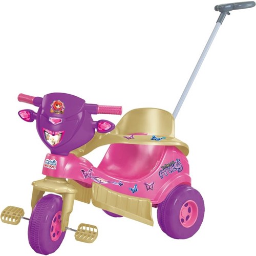 Triciclo Tico-Tico Velotoys Princess com Aro Protetor e Haste - Magic Toys - MAGIC TOYS
