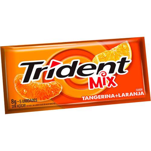 Trident Mix Tangerina e Laranja 5 Unidades - Mondelez