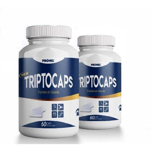 2 Triptocaps Triptofano 60 Cápsulas 600mg (190mg de Triptofano)