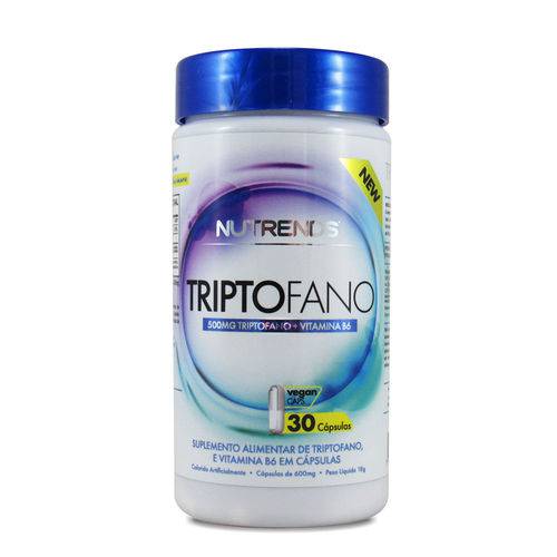 Triptofano 500mg + Vit B6 (30 Caps) Nutrends Melhor Qualidade