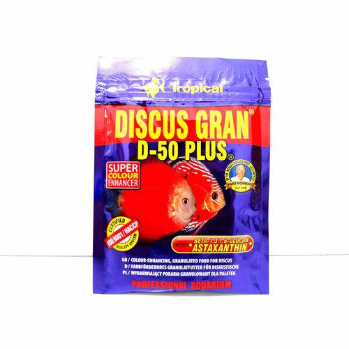 Tropical Discus Gran D-50 Plus com Astaxantina Sache 20g - Un