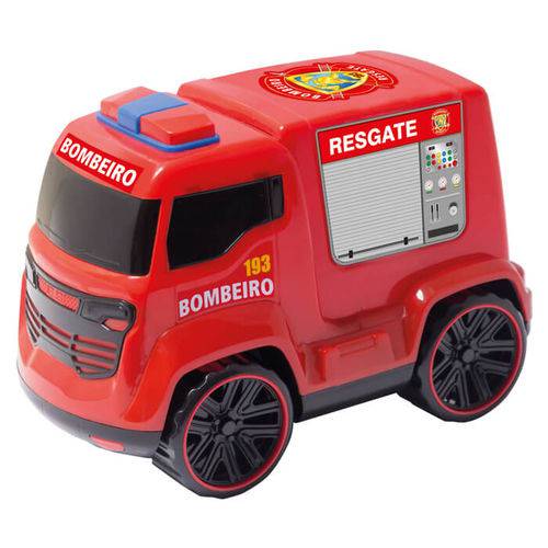 Truck Bombeiro Vermelho 233e Bs Toys