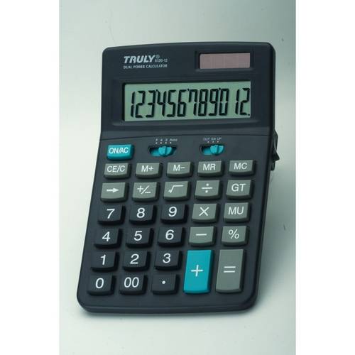 Truly - Calculadora de Mesa 12 Dígitos - 812b-12