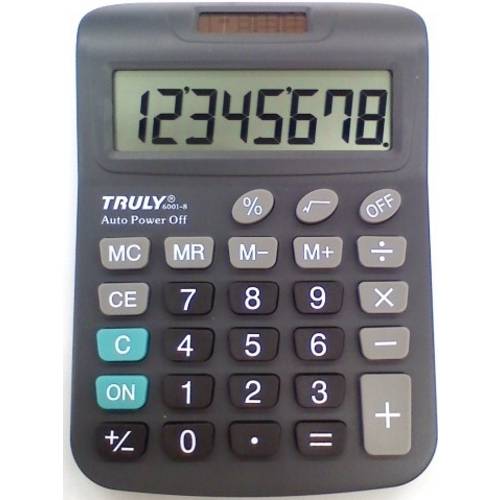 Truly - Calculadora de Mesa - 8 Dígitos - 6001-8